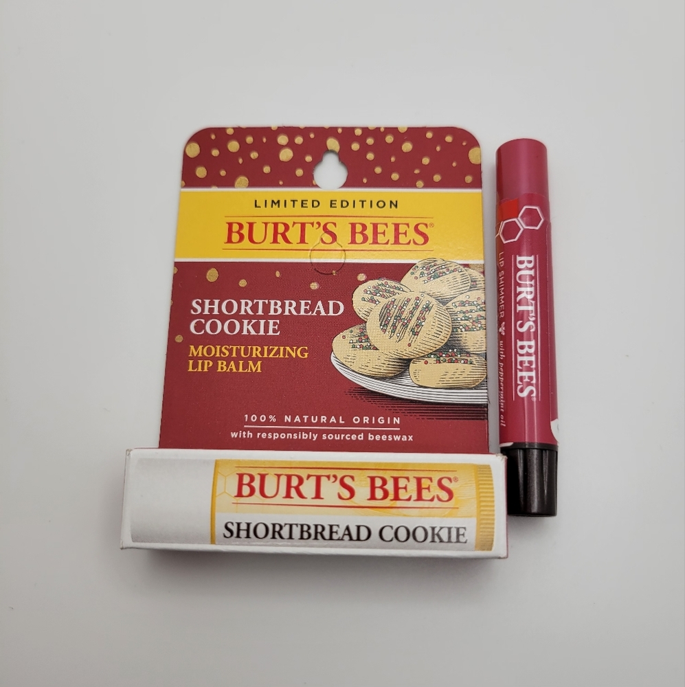 Burt's Bees Lip Balm & Lip Shimmer, 2 PC Bundle